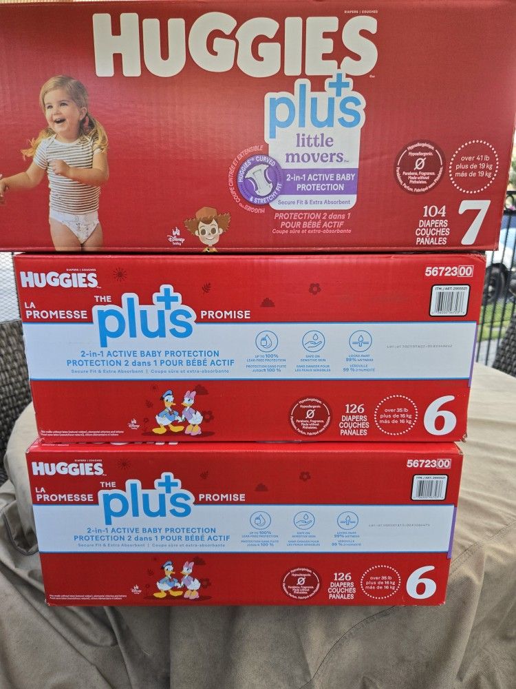 Pampers #6 Y # 7 40doll Each
