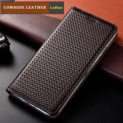 Genuine Leather Holder Flip Case For Samsung Galaxy S23 / S24 Ultra Leather Cover