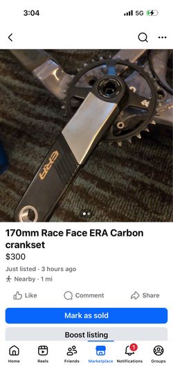 170mm Race Face ERA Carbon crankset