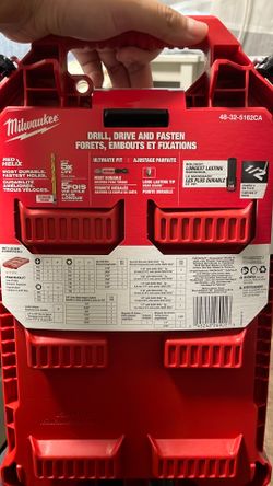 Milwaukee Packout 60pc Impact Drill, Drive and fasten set