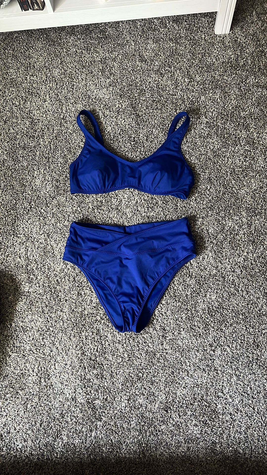 Two Piece Swimsuit Blue XL