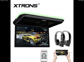XTRONS 19.5" HD Digital TFT 16:9 Screen Ultra-thin Roof Mounted Player WITH A DVD