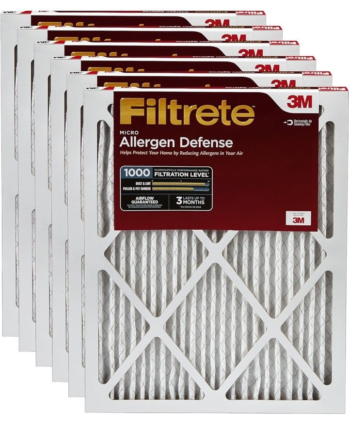 Filtrete AD04-6PK-2E Micro Allergen Defense, 6 Count 20x36x1