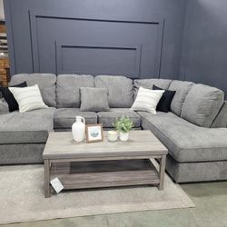 Gray Sectional 