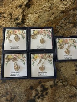 Valentines Day 10k Gold Filled Initial Heart Necklaces $35 Each Firm