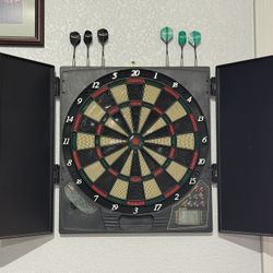Halex Crossfire Electronic Dart Board / Tested - Works