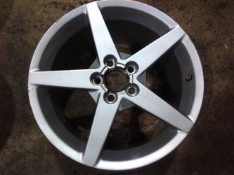 05-13 Chevy Corvette C5 Wheel Rim 19x10" Rear silver 5 spoke 3609-S