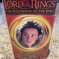 LORD OF THE RINGS 2001 ARWEN THE ELF GLASS GOBLET COLLECTION 6" BURGER KING