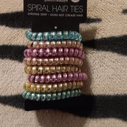 New 8  Spiral Hair Ties / Cute Bracelet..5.00 Ea. Cada Uno