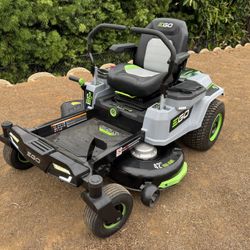Ego Z6 ZT4200L 42” zero turn riding lawnmower, new, 0 (zero) hours, w/charger & cover, no batteries