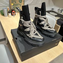 Rick Owens Doc Martens 1460 Mega Lace Boots 
