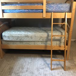 Stanley Young American Maple Twin Over Twin Bunk Bed