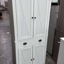 Kitchen Pantry Storage Cabinet（drawer can't be used