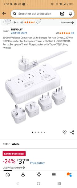European travel adapter