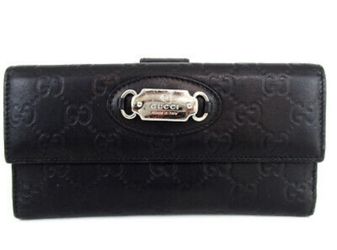 Authentic GUCCI 231841 Shima Double Sided wallet leather