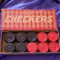 Vintage Hal-Sam Made In USA Checkers