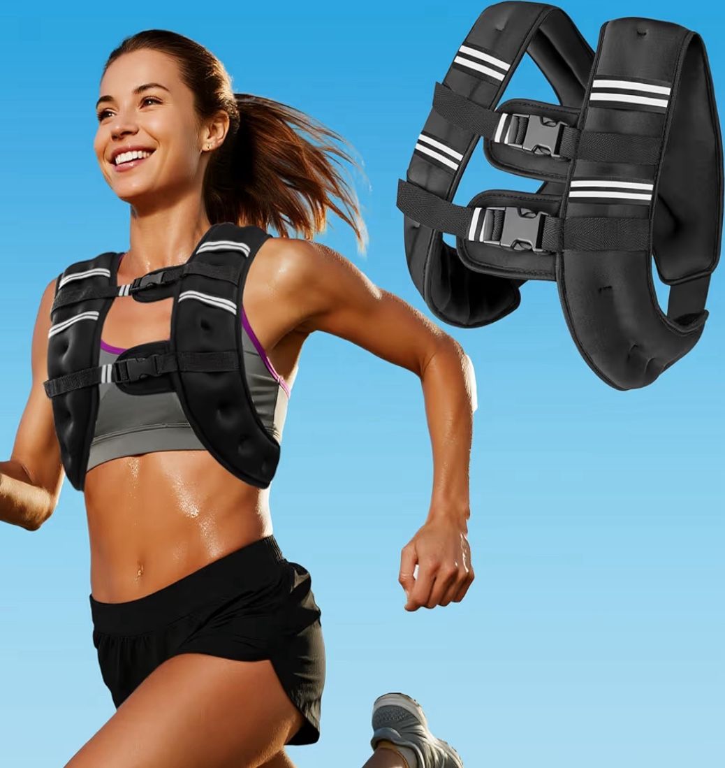 Weighted 12 Lb Vest Great For Walking Exercise