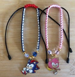 Sonic The Hedgehog & Amy Rose Bracelets