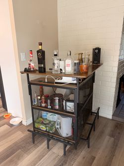 Coffee bar with led lights