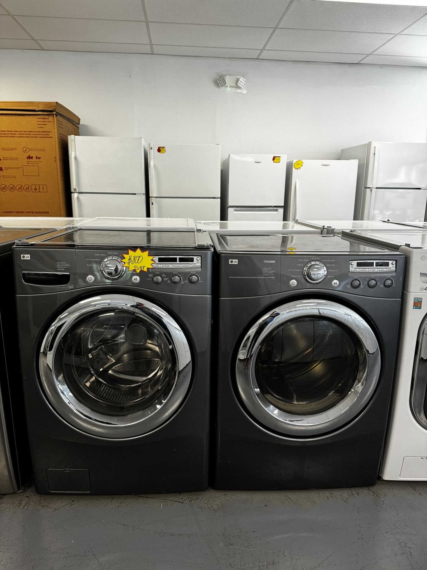 LG ) Electric Washer Dryer Set used as new both Works Perfectly 1216 Hartford Turnpike Vernon CT
