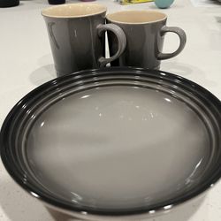 Le Creuset Oyster (Grey) set