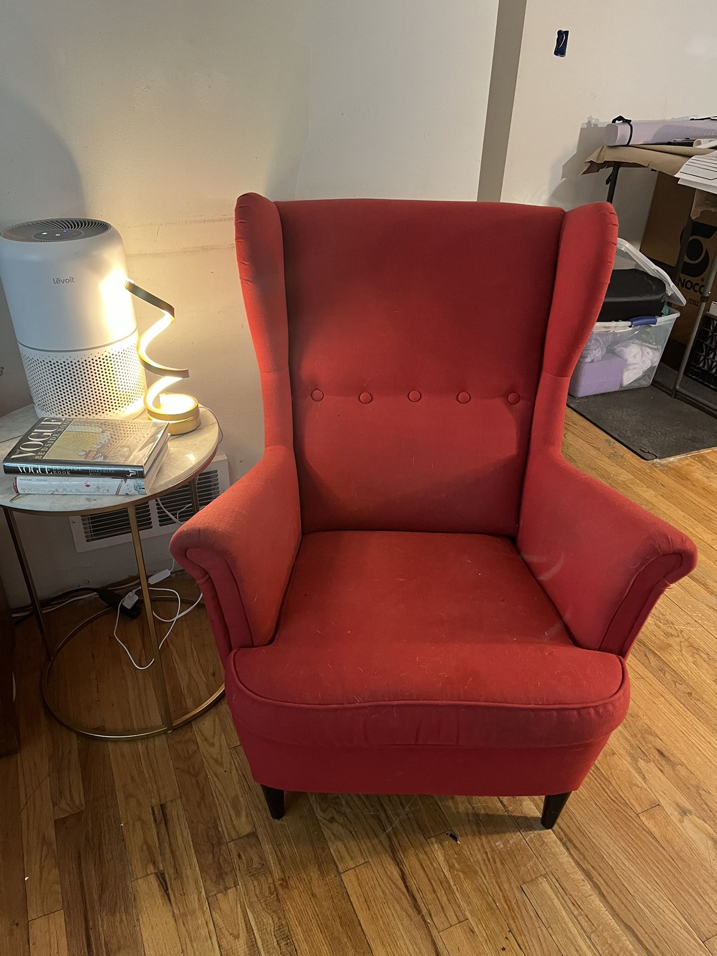 Red Wing Back Chairs