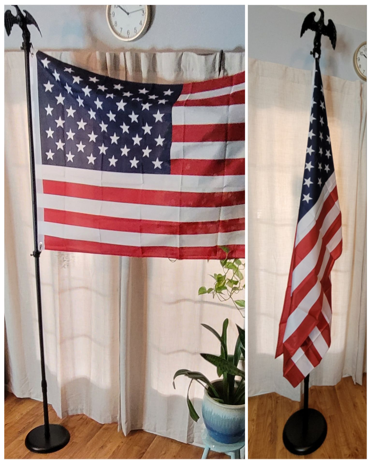 8'ft Flag Pole with Flag - height adjustable