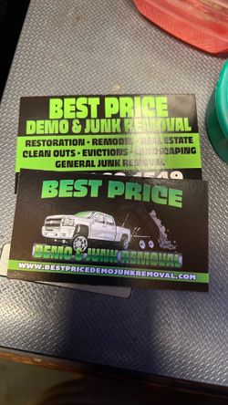 Junk Removal Cards