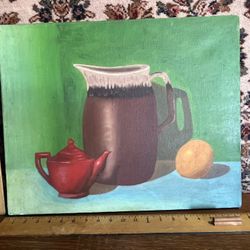 Oil Painting Still Life Circa 1964