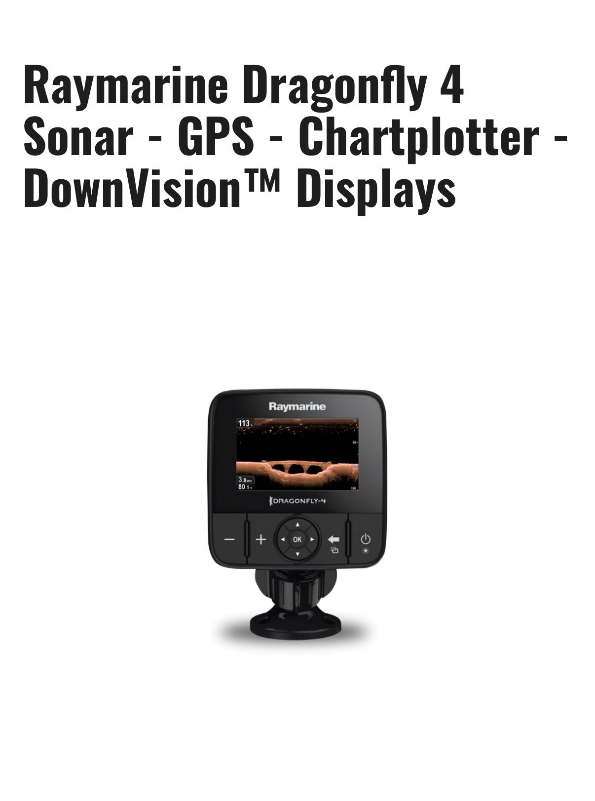 Raymarine Dragonfly 4 Pro fishfinder Sonar GPS