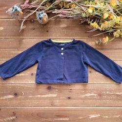12MOS NAVY BLUE LIGHTWEIGHT CARDIGAN SWEATER 