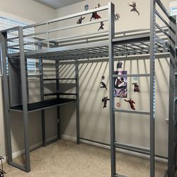 Loft Bed With Bookcase And Desk