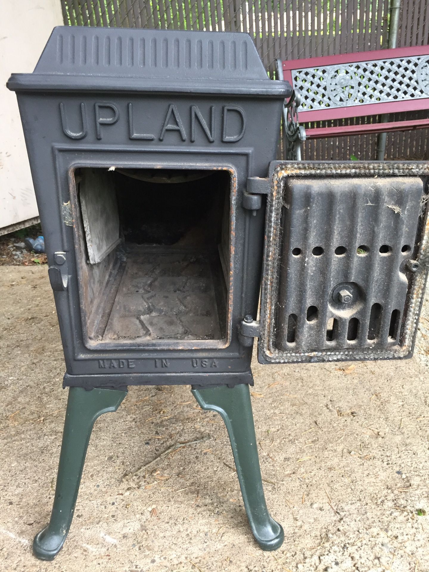 Upland antique wood burning stove for Sale in Milwaukie, OR - OfferUp