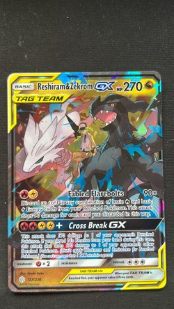 Reshiram and Zekrom GX Tag Team Pokemon Card