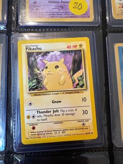 Pikachu Base Set Pokémon Card 58/102