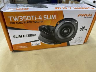 PRV Pair of Pro Audio Super Tweeters TW350Ti-4 Slim - VERY LOUD - Brand New!