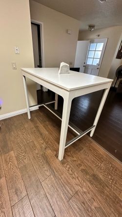 Tall White Table