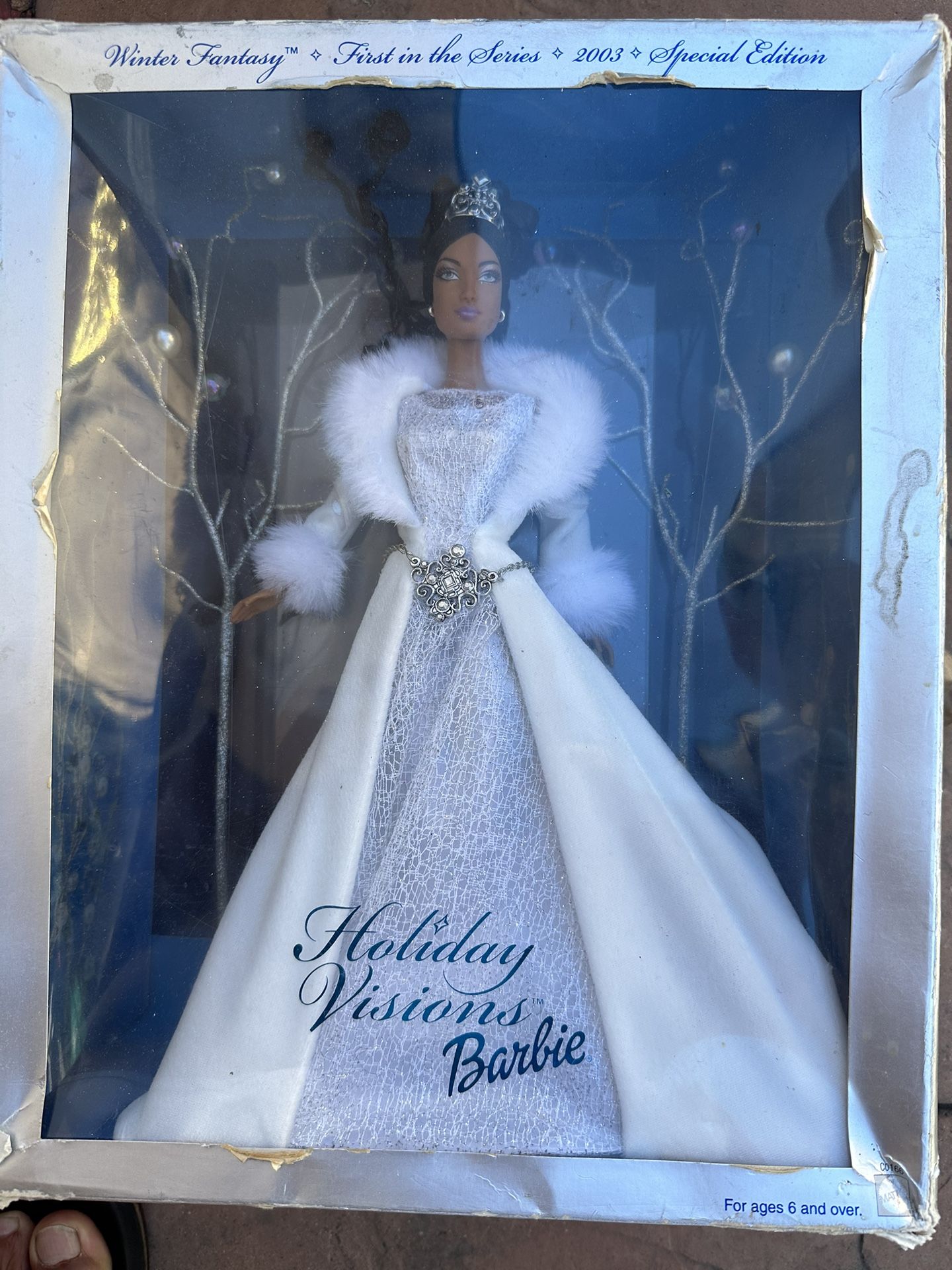 Mattel Barbie 2003 Winter Fantasy Holiday Visions Barbie A/A