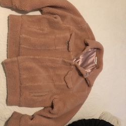 Sherpa Coat (salmon Color)