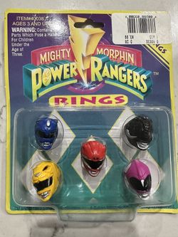 Power Rangers Rings / Anillos 1993