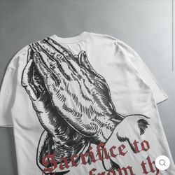 DARC SPORT X ” BODYBUILDING SAVED MY LIFE” PRAYING HANDS CREATOR SHIRT