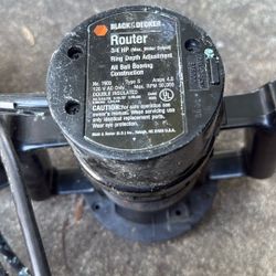 🔧 Vintage Black & Decker Router 3/4 HP – High RPM Woodworking Tool 🔧: