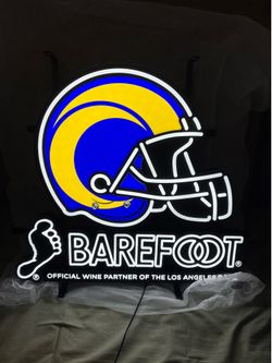 Rams X Barefoot LED Sign