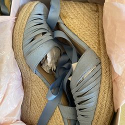 Size 8 Wedge Shoes Sky Blue