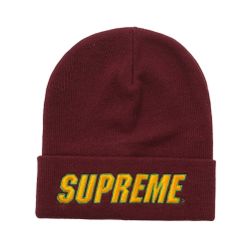 SUPREME SLANT BEANIE BURGUNDY