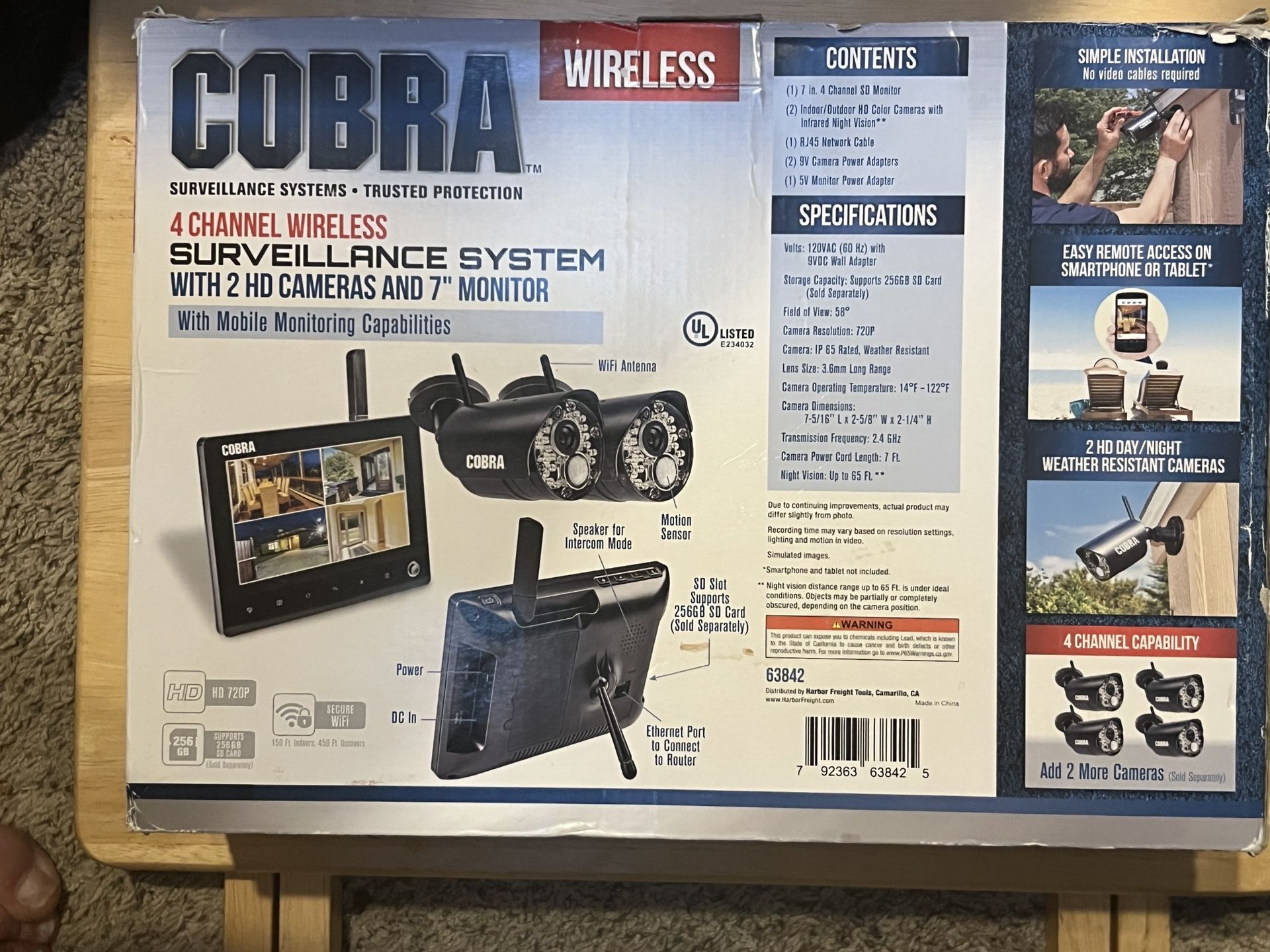 Dvr Cobra Security Cameras Wireless Channel Surveillance Dvr