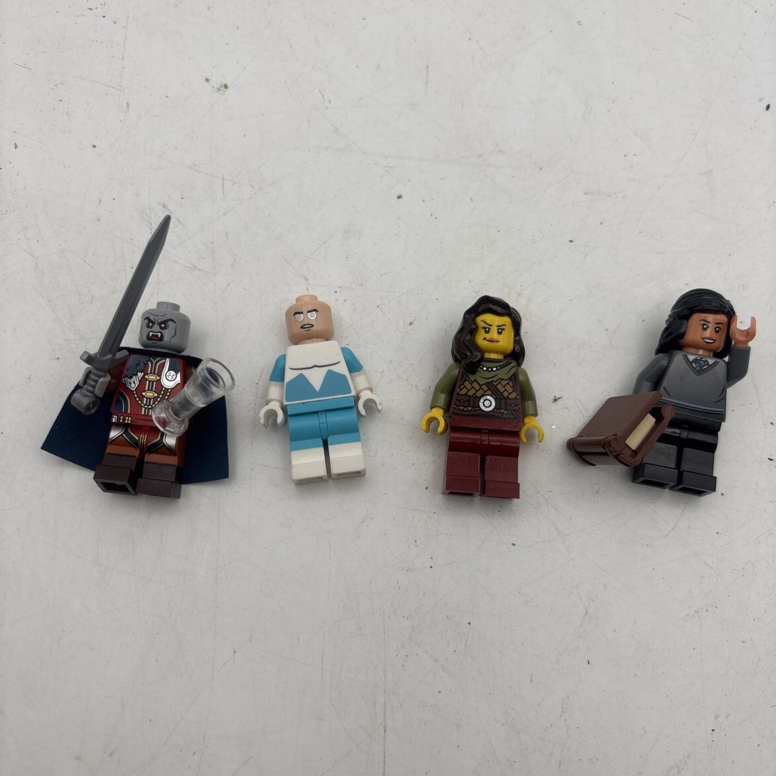 LEGO Minifigure Lot (4) - Harry Potter, Vikingd, Marvel