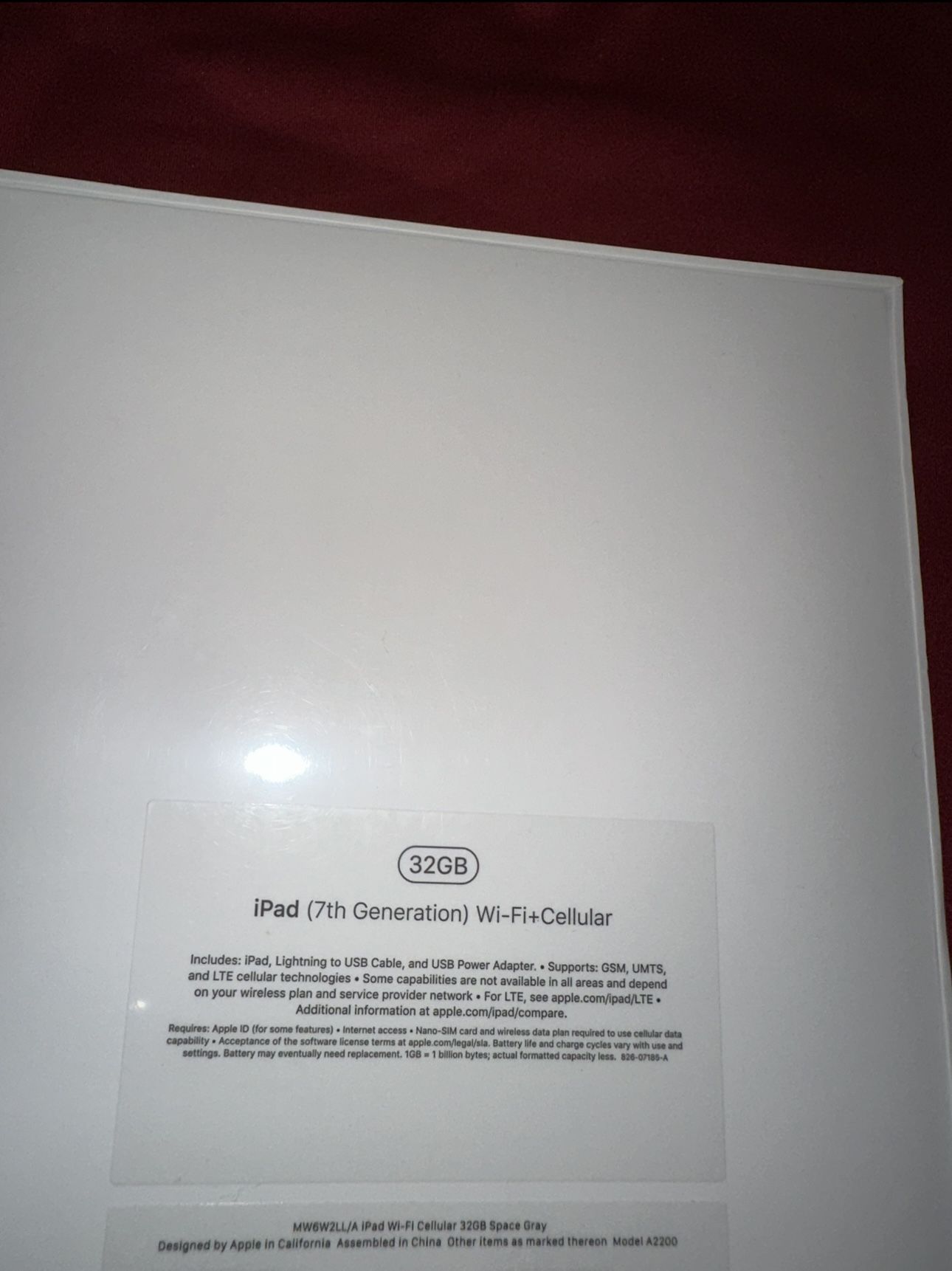 Space Gray New Sealed Apple iPad 7th Generation 32gb Cellular + Wifi I Can Bring It To You Now