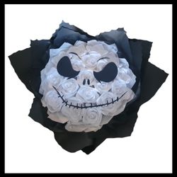 Jack Skellington Ramo Buchon De Flores Eternas