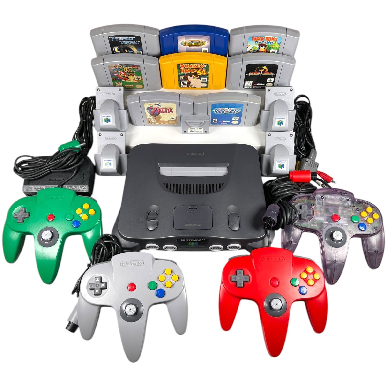 Nintendo 64 N64 Console Controllers Rumble Paks Controller